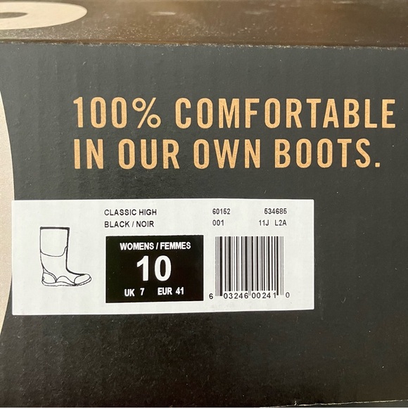 NEW Bogs Classic High waterproof boots black 10 - Picture 9 of 11